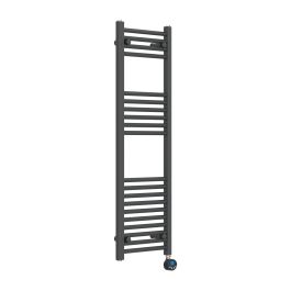 Electric Towel Radiator - Anthracite Grey - 1200 mm x 400 mm