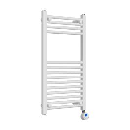 Electric Towel Radiator - White - 800 mm x 500 mm