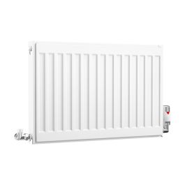 Compact Double Panel Single Convector | Type 21 | P+ - 400 mm x 600 mm - White