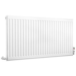 Compact Double Panel Single Convector | Type 21 | P+ - 600 mm x 1100 mm - White