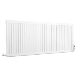 Compact Double Panel Single Convector | Type 21 | P+ - 600 mm x 1400 mm - White