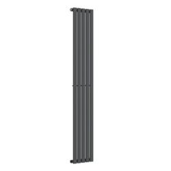 Oval anthracite Vertical radiator.